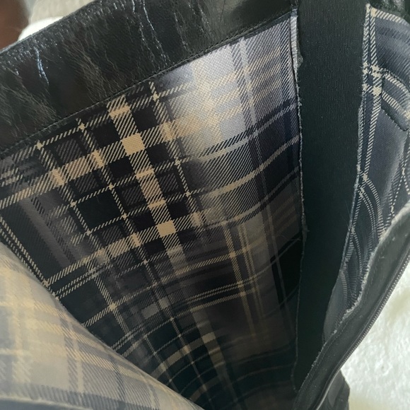 Aquatalia Black Suede Side Zip Tall Riding Boots - Picture 11 of 13